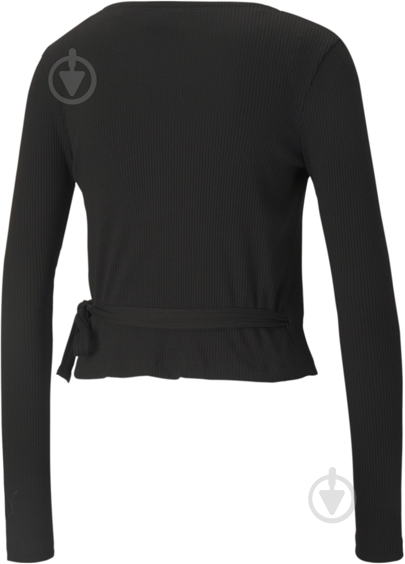 Футболка Puma Classics Ribbed Wrap Top 58998401 р.S чорний - фото 2 Футболка Puma Classics Ribbed Wrap Top 58998401 р.S чорний - фото 2