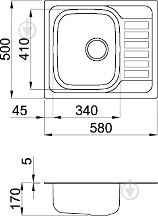 Мойка для кухни ELLECI Special 125 DX Satinato - фото 2