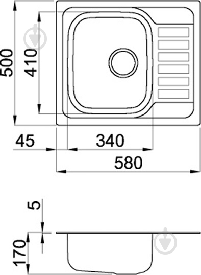 Мойка для кухни ELLECI Special 125 SX Satinato - фото 2 Мойка для кухни ELLECI Special 125 SX Satinato - фото 2