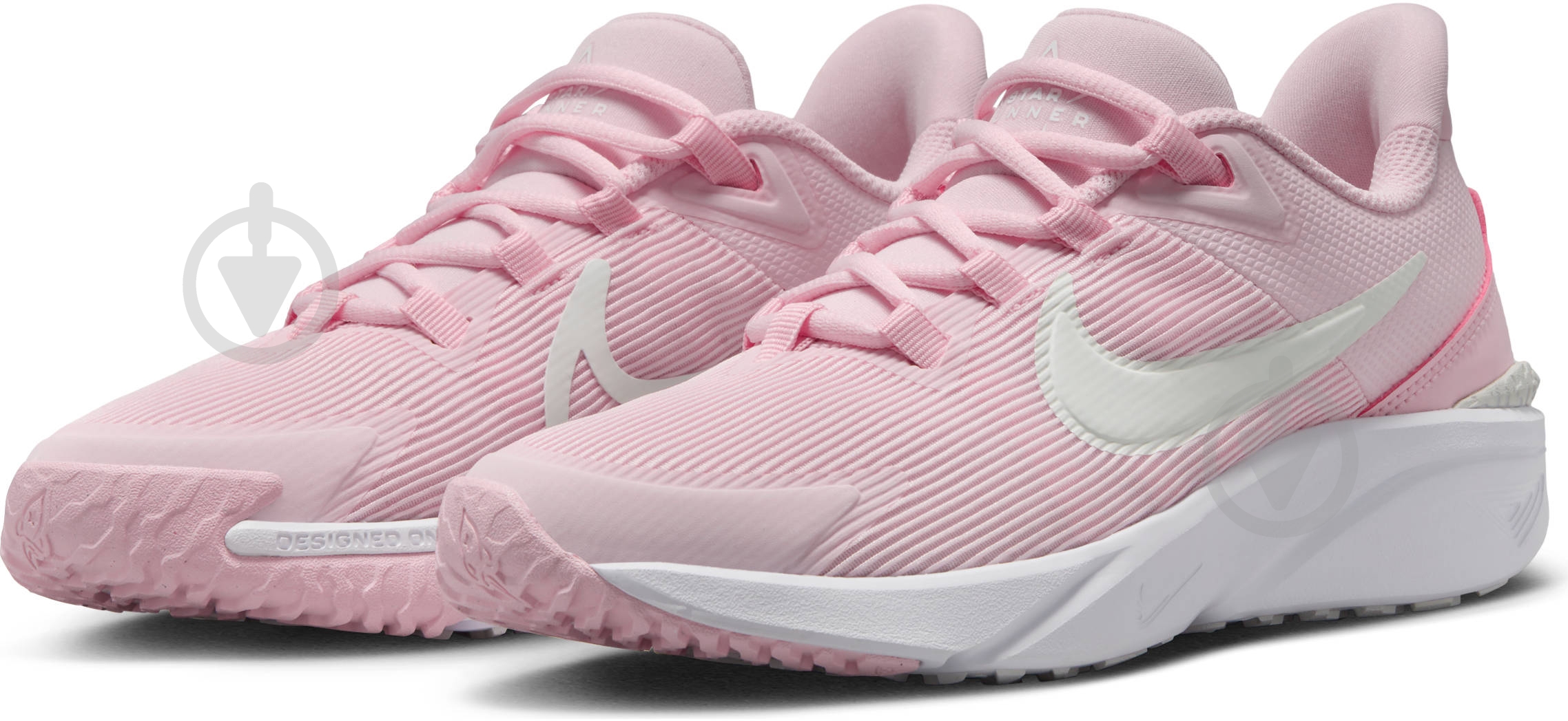 Кроссовки для девочек демисезонные Nike STAR RUNNER 4 DX7615-602 р.40 пудровые - фото 5