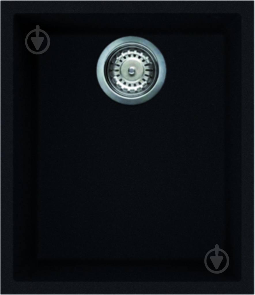 Мойка Q 100 under top full black 40 - фото 1