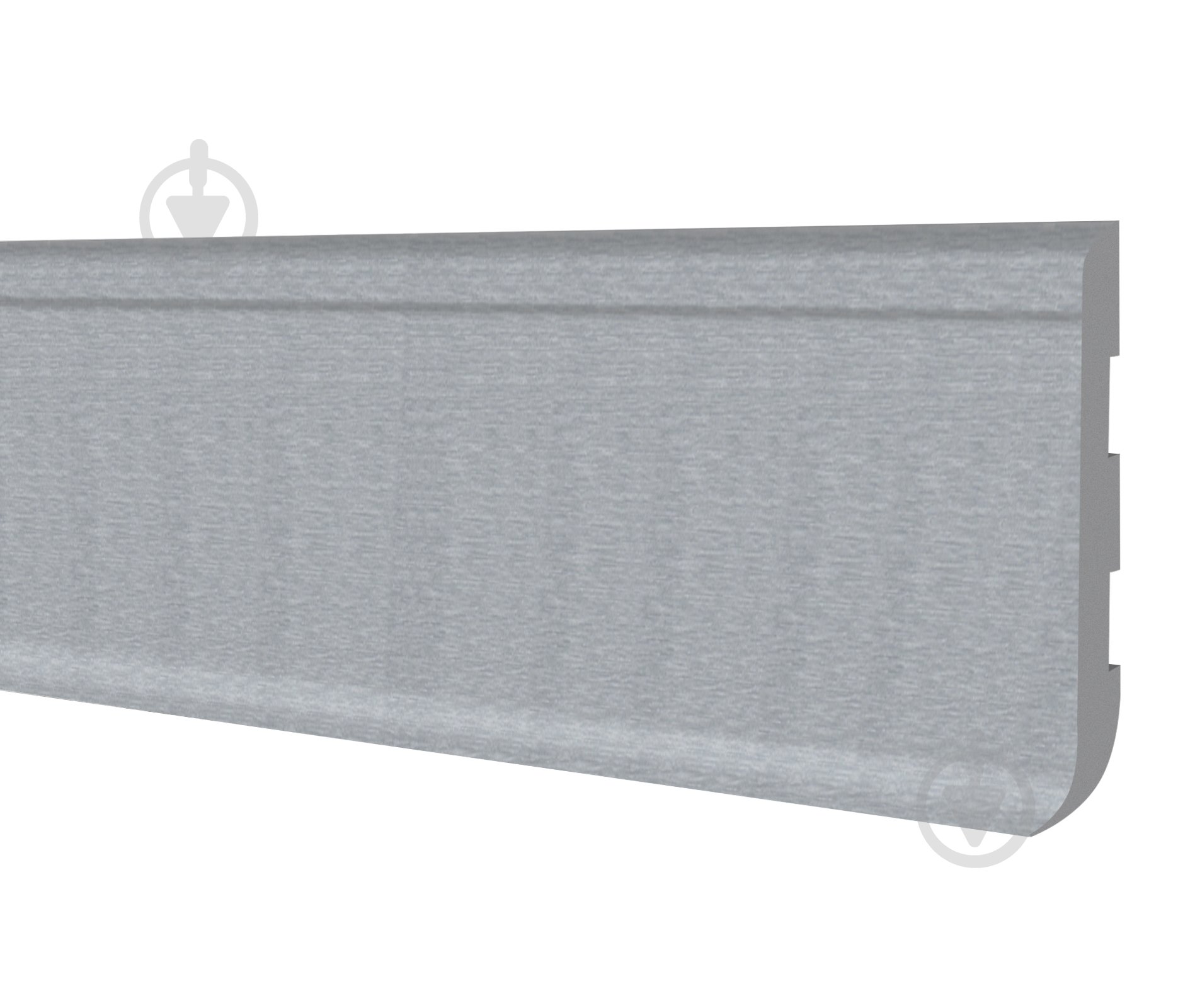 Плинтус FLOOR DECOR Slim серебро браш 2500x80х7 мм - фото 1