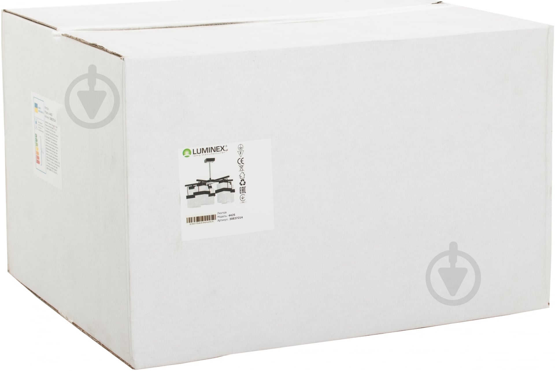 Люстра потолочная Luminex Ecos 5xE27 белый/черный хром 4425 - фото 4 Люстра потолочная Luminex Ecos 5xE27 белый/черный хром 4425 - фото 4