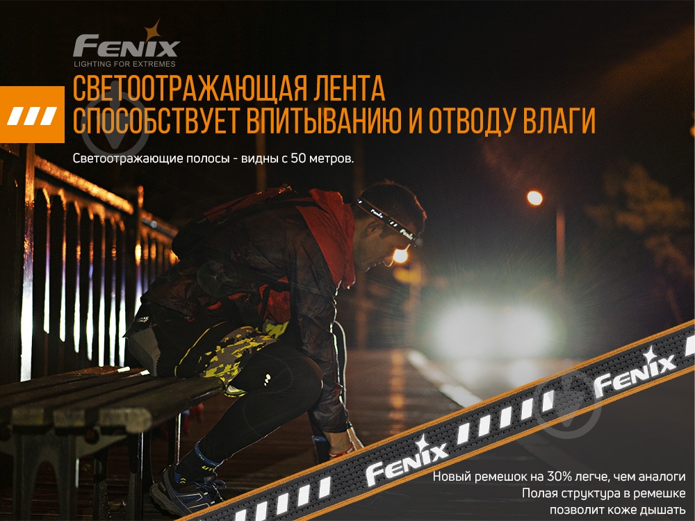 Фонарик на голову Fenix HM23, 240лм, 53м - фото 12