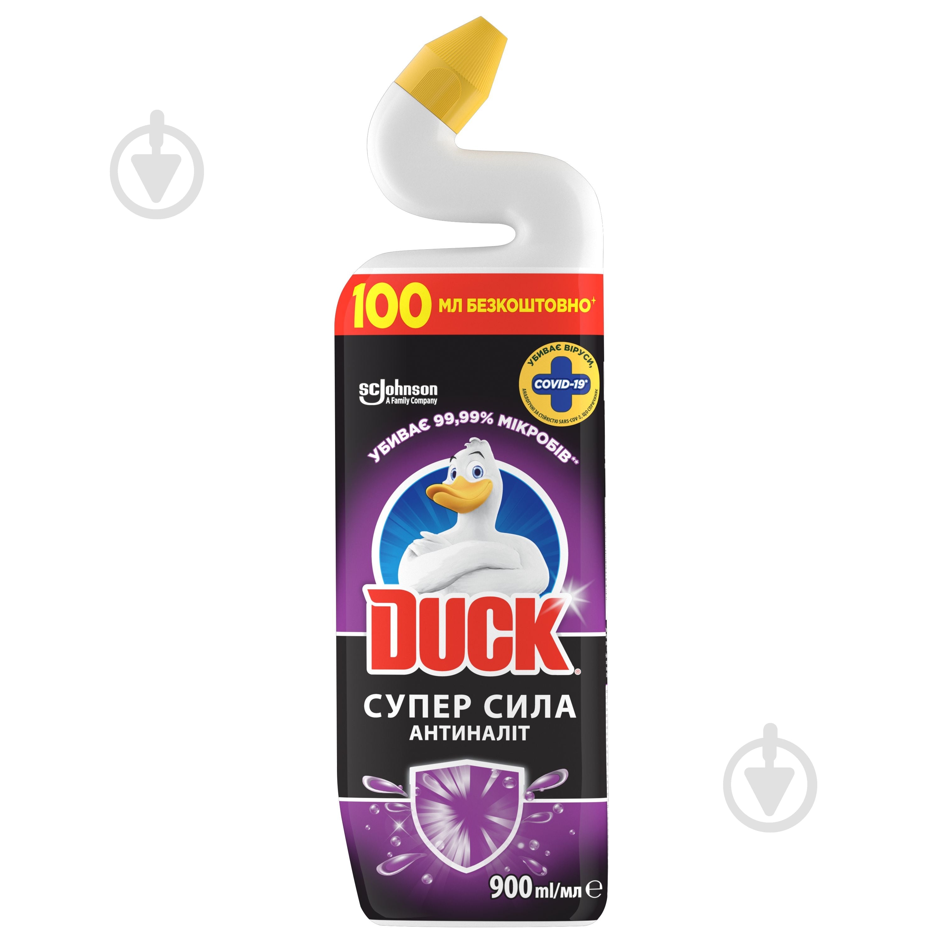 Средство для чистки унитаза DUCK 5 в 1 Антиналет 0,9 л - фото 1