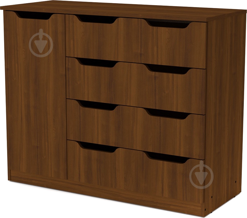 УЦЕНКА! Комод Компанит 4+1М орех орех (УЦ №3) - фото 1 УЦЕНКА! Комод Компанит 4+1М орех орех (УЦ №3) - фото 1