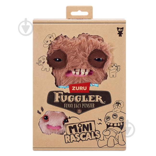 М'яка іграшка Fuggler Коричневый Пушистик 22 см 15732B - фото 3