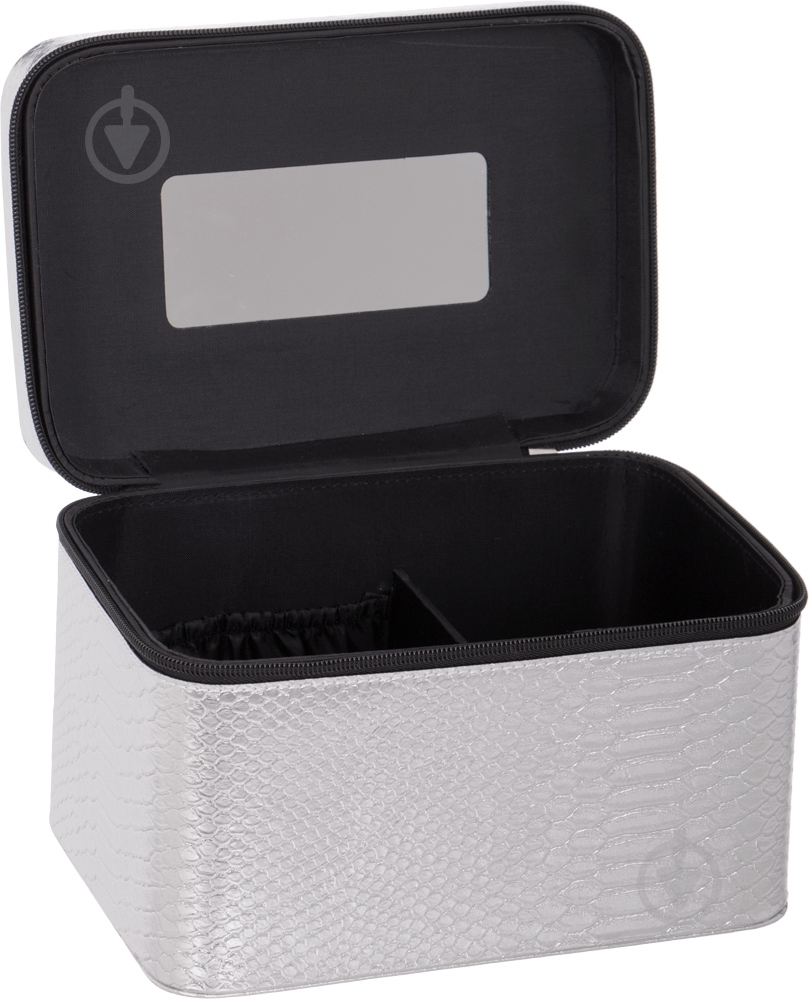 Шкатулка для украшений 28517 серебряная - фото 3