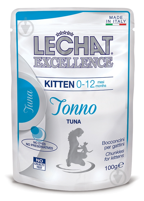 Консерва для котят LECHAT EXCELLENCE Kitten тунец 100 г - фото 1