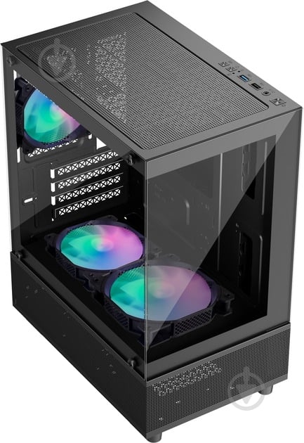 Корпус 1stPlayer Mi2-A-2F2R(AP)-1F2(AP)-BK - фото 2 Корпус 1stPlayer Mi2-A-2F2R(AP)-1F2(AP)-BK - фото 2