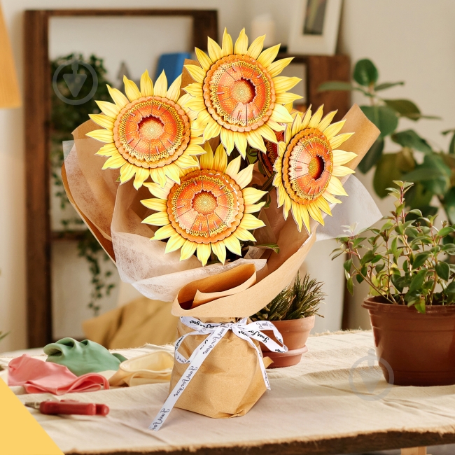 3D-пазл CubicFun Букет квітів Жовті соняшники P866h - фото 3 3D-пазл CubicFun Букет квітів Жовті соняшники P866h - фото 3