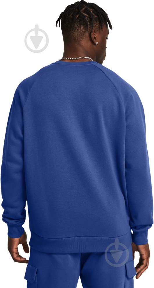 Світшот Under Armour UA Rival Fleece Crew 1379755-432 р.S синій - фото 2