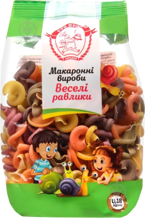 Макароны Сто пудів 180 г - фото 1 Макароны Сто пудів 180 г - фото 1