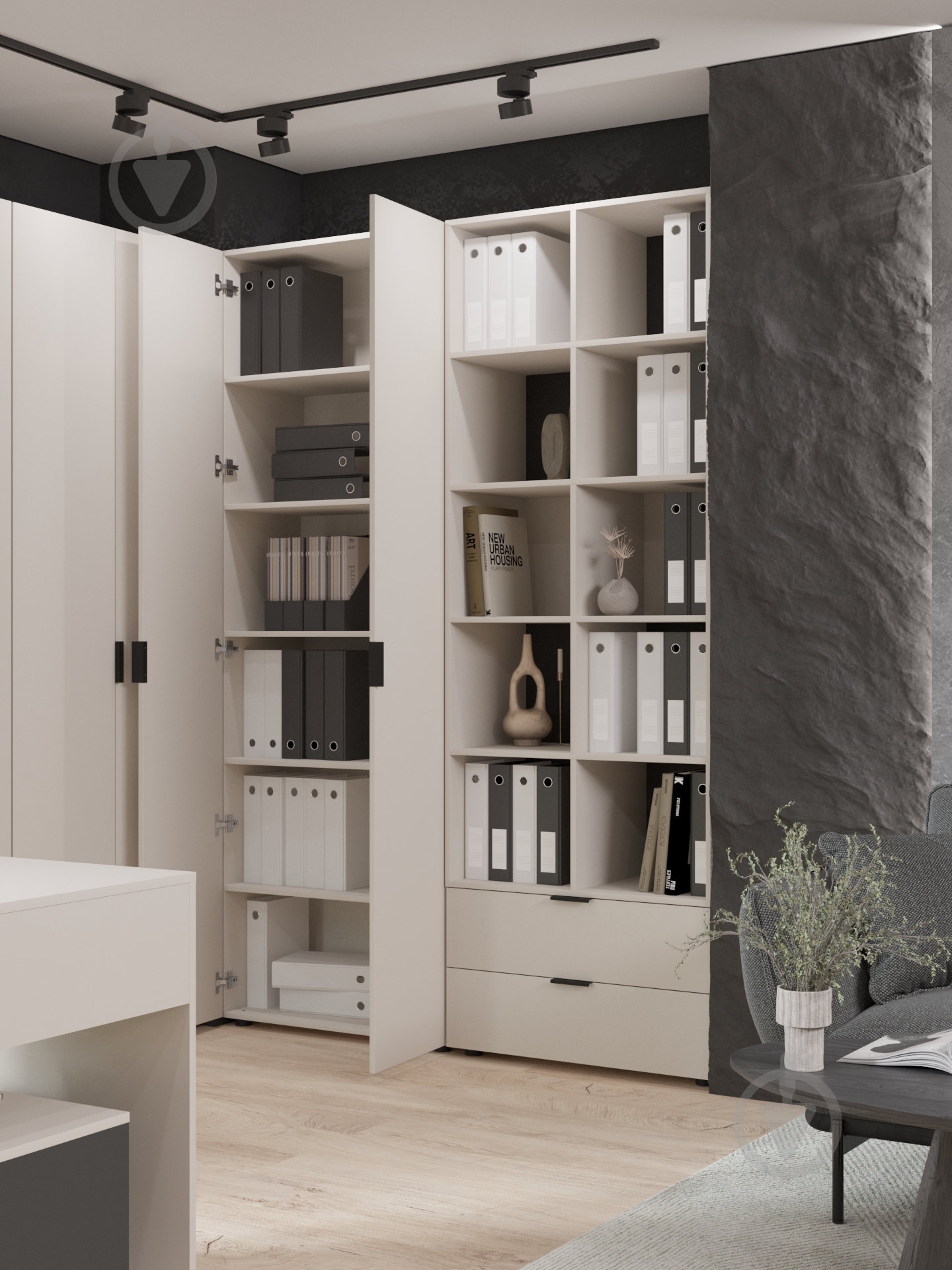Шкаф Metkas Home А006 2300х800х420 мм кашемир - фото 6