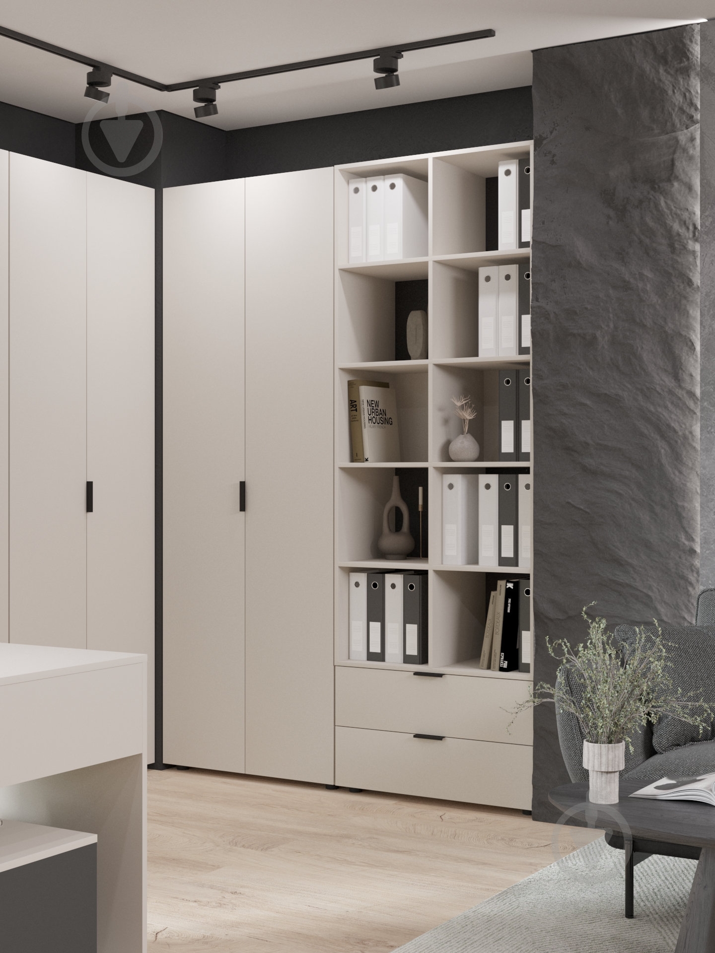 Шкаф Metkas Home А006 2300х800х420 мм кашемир - фото 5