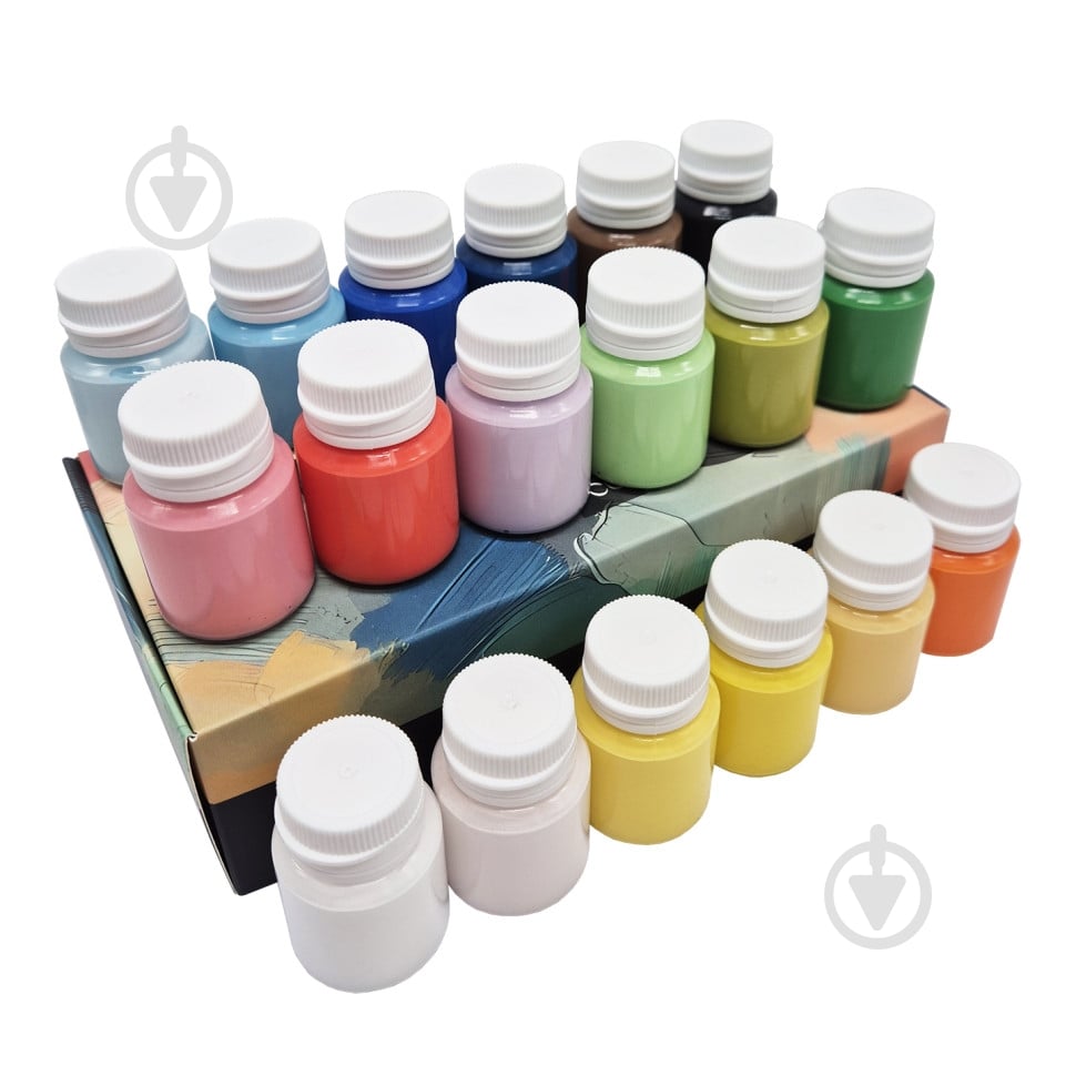 Набор акриловых красок 18 шт. по 20 мл 5083-AC 20 мл Творчество ART CRAFT - фото 1 Набор акриловых красок 18 шт. по 20 мл 5083-AC 20 мл Творчество ART CRAFT - фото 1