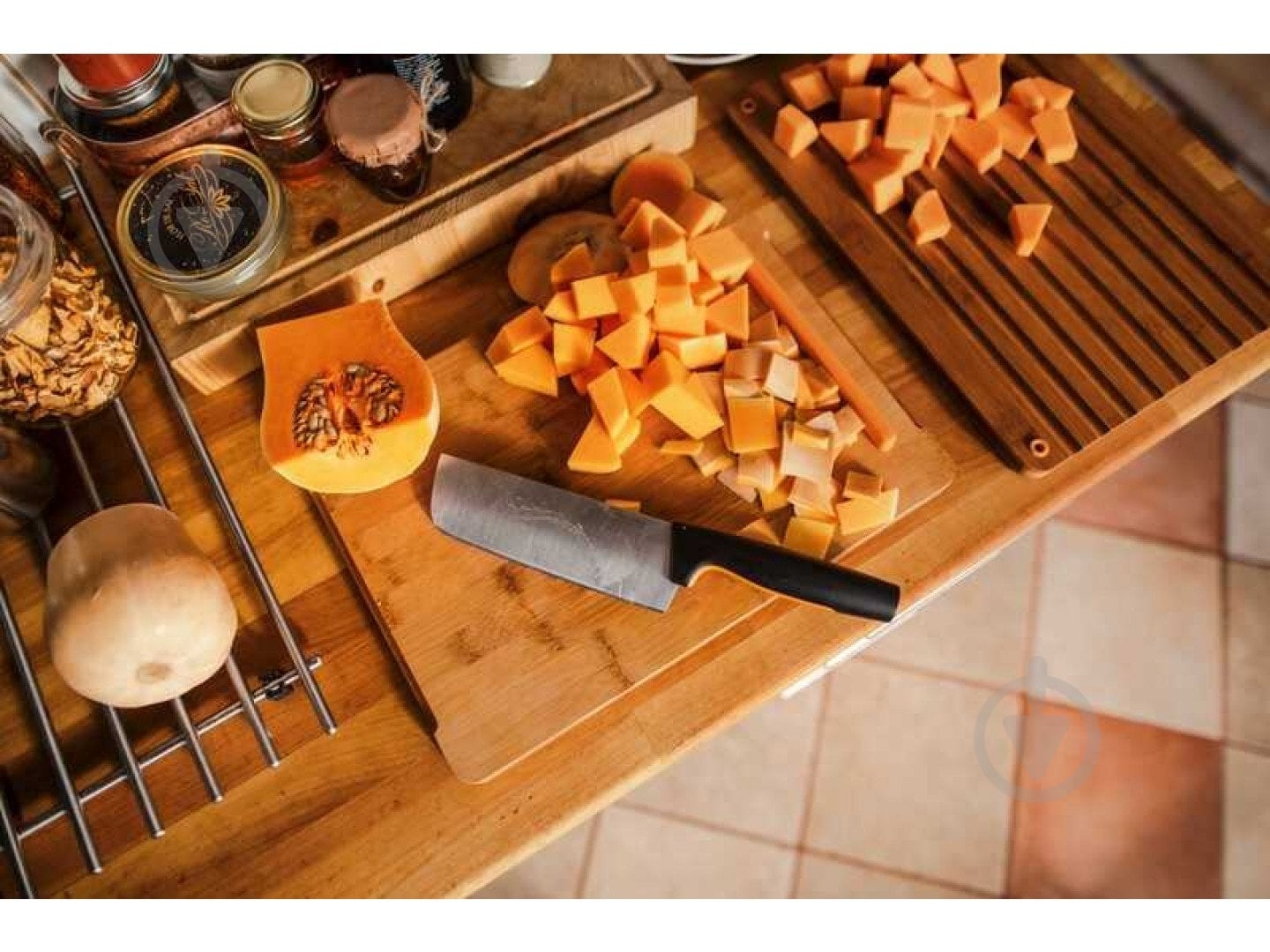 Нож-секач Fiskars FF Nakiri 1057537 - фото 4