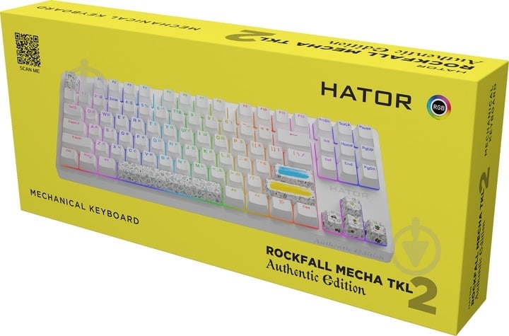 Клавиатура беспроводная Hator Rockfall 2 Mecha TKL Authentic Edition (HTK-531) - фото 7