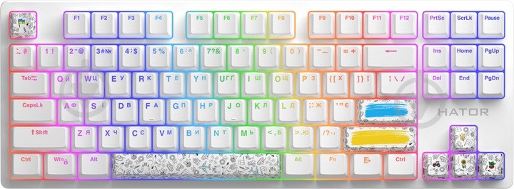 Клавиатура беспроводная Hator Rockfall 2 Mecha TKL Authentic Edition (HTK-531) - фото 1