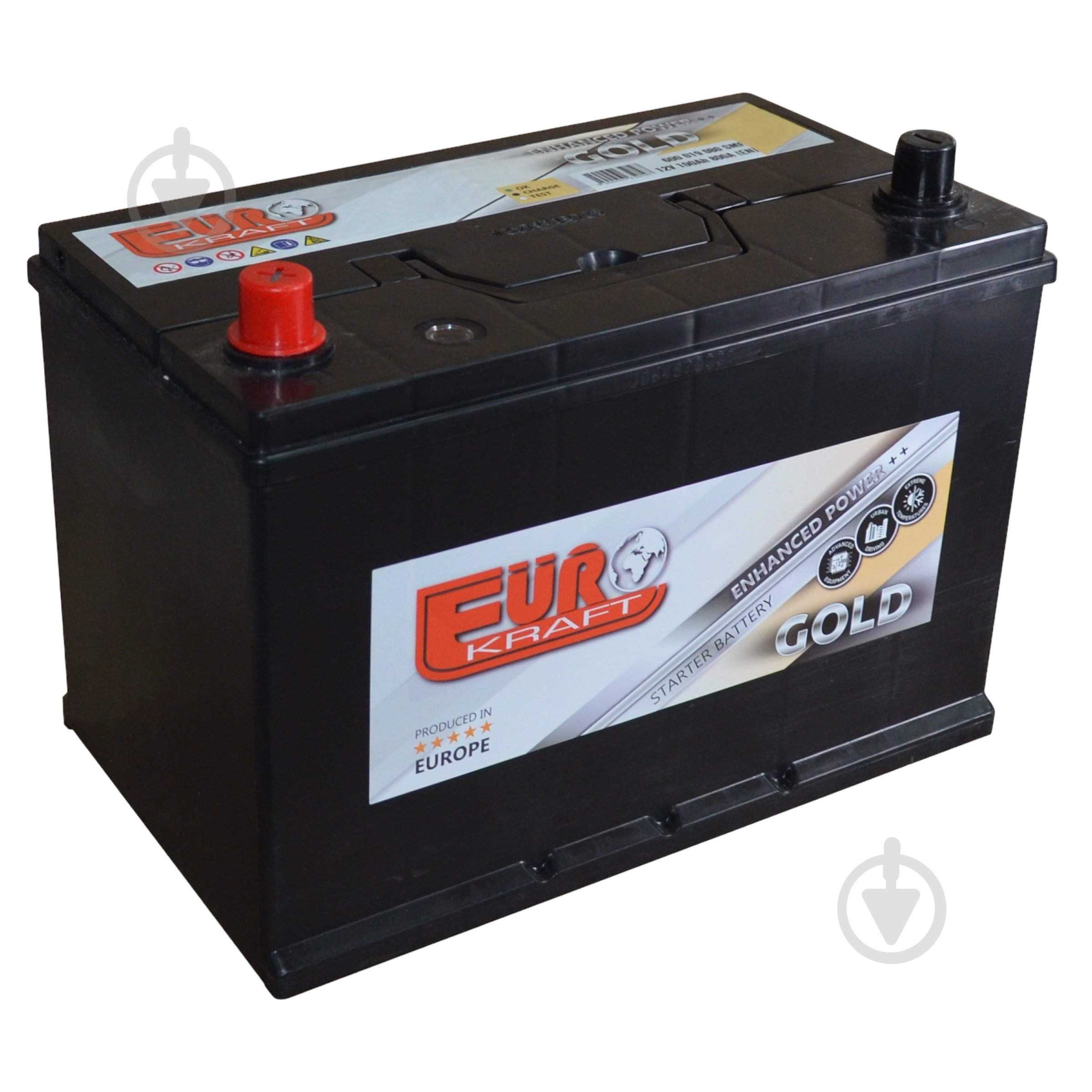 Акумулятор автомобільний Monbat EUROKRAFT GOLD ASIA D31 100Ah 800A 12V «+» ліворуч - фото 1 Акумулятор автомобільний Monbat EUROKRAFT GOLD ASIA D31 100Ah 800A 12V «+» ліворуч - фото 1