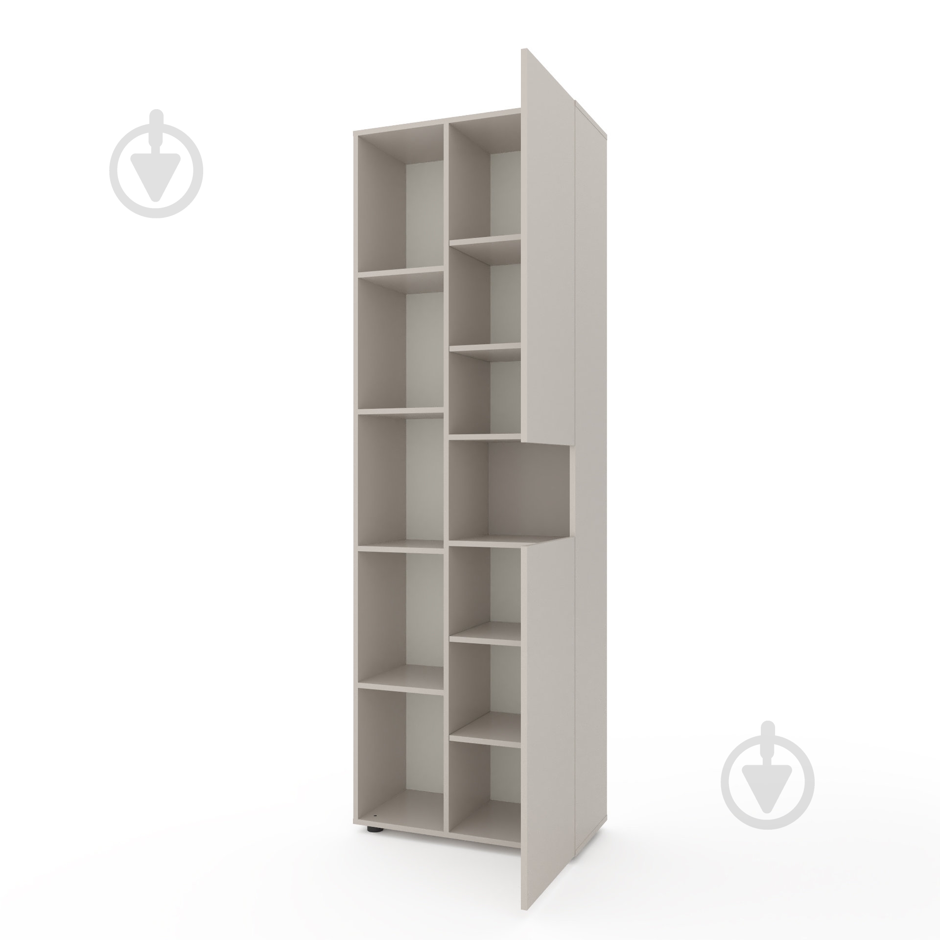 Шкаф Metkas Home B006L 2130х700х350 мм кашемир - фото 2