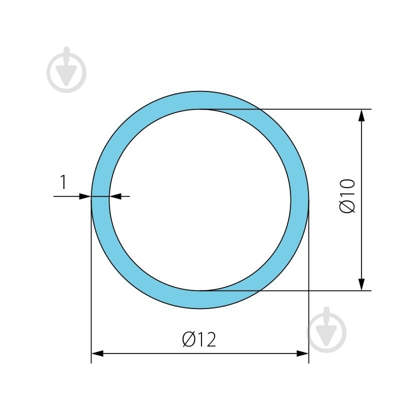 Труба круглая алюминиевая Braz Line d12 12x12x1 мм анодированная - фото 2 Труба круглая алюминиевая Braz Line d12 12x12x1 мм анодированная - фото 2