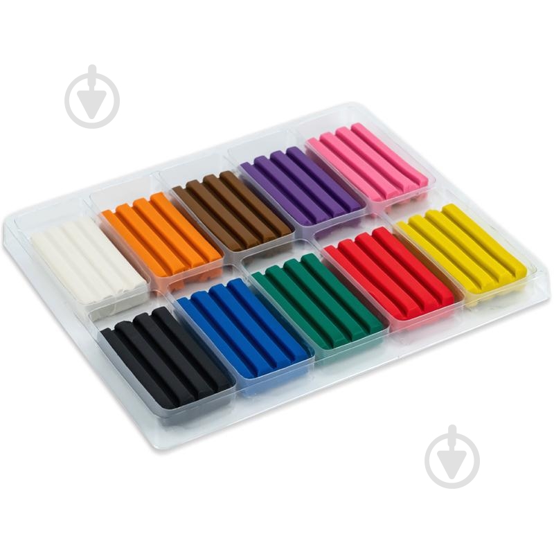 Пластилін восковий 10 кольорів 200 г HW25-084 KITE - фото 4 Пластилін восковий 10 кольорів 200 г HW25-084 KITE - фото 4