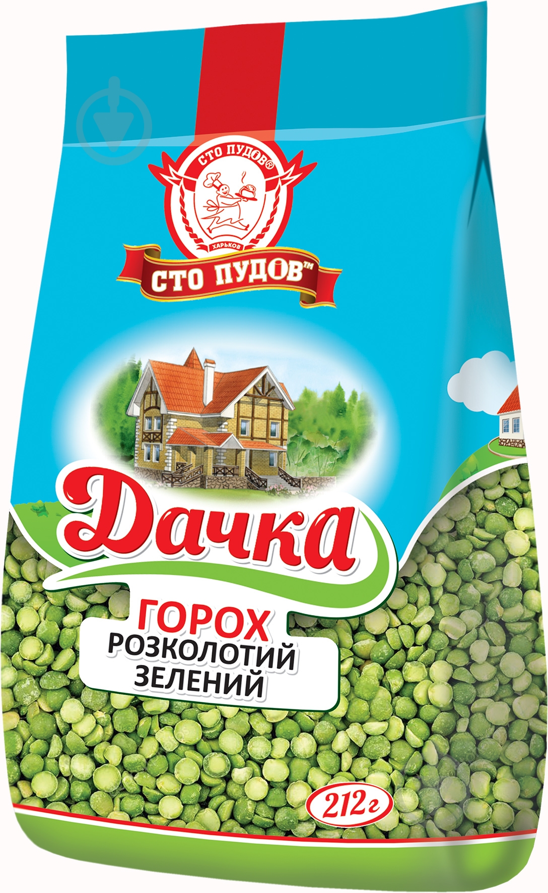 Горох Сто пудов зеленый Дачка 212 г - фото 1