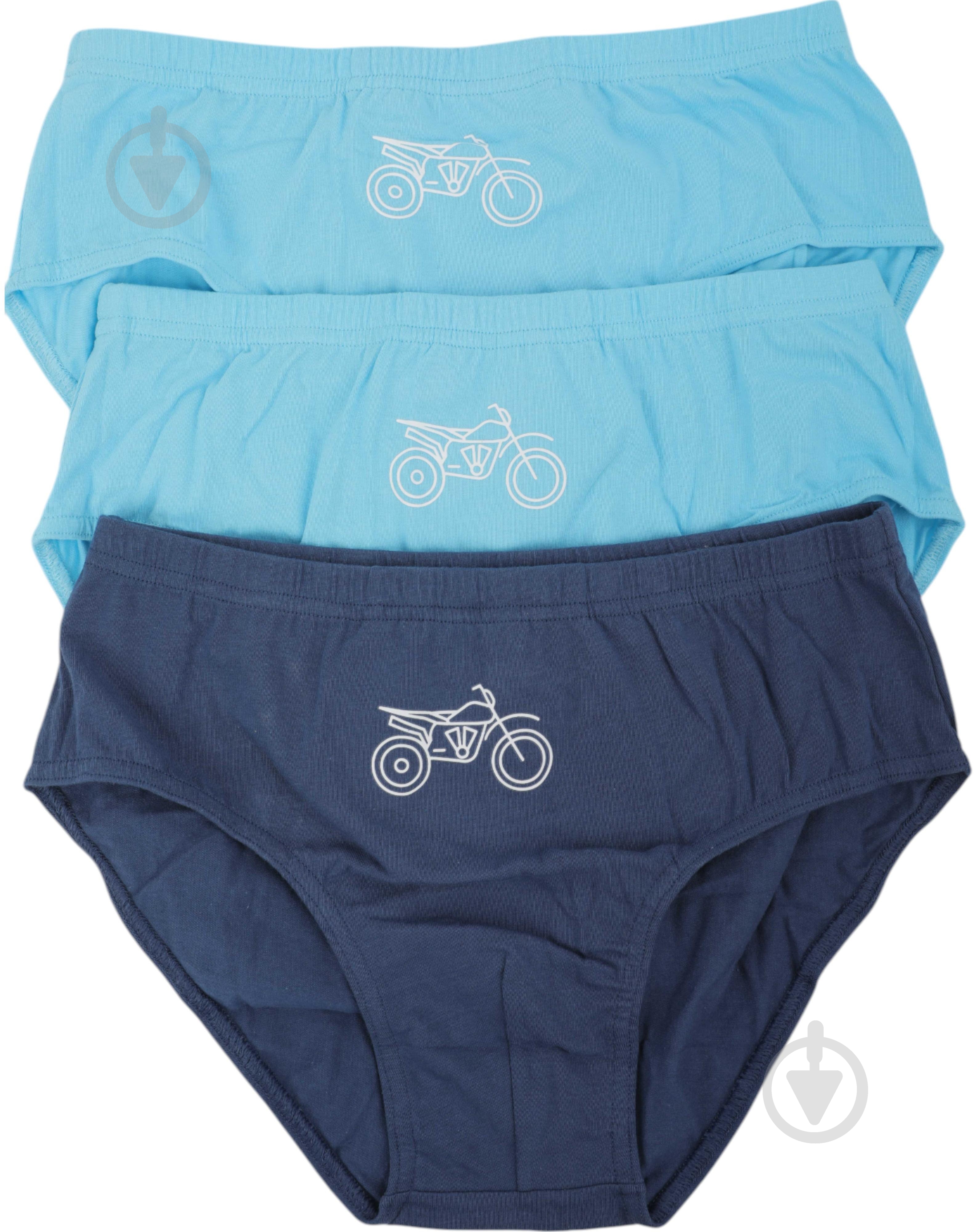 Набор трусов для мальчиков HW 3 пары р.146-152 голубой с синим P5-Q5 - фото 1