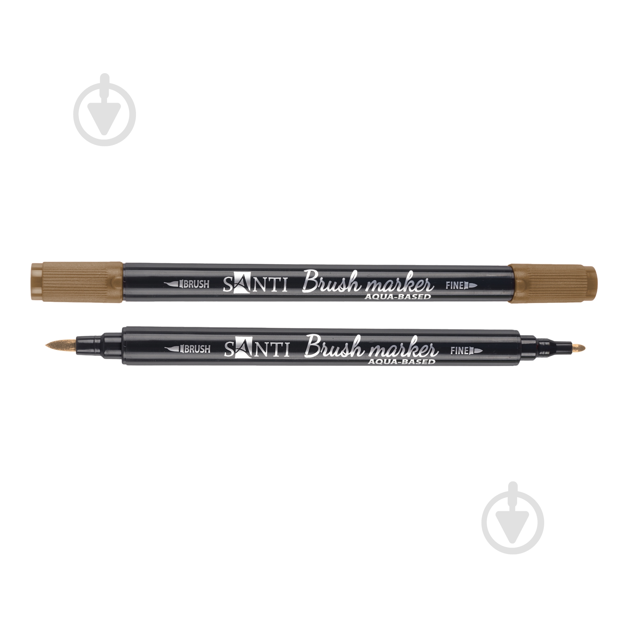 Маркер акварельний Santi Brush Marker SWB-26 коричневий 391082 - фото 1