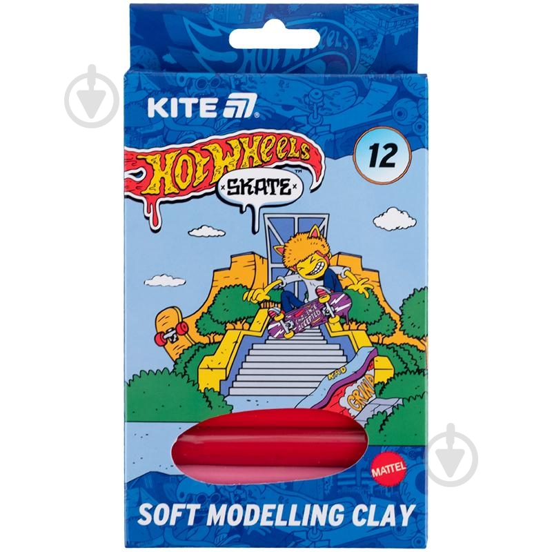 Пластилін восковий 12 кольорів 200 г HW25-086-2 KITE - фото 1 Пластилін восковий 12 кольорів 200 г HW25-086-2 KITE - фото 1