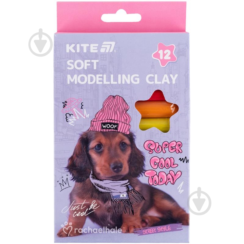 Пластилін восковий 12 кольорів 200 г R25-086 KITE - фото 1 Пластилін восковий 12 кольорів 200 г R25-086 KITE - фото 1