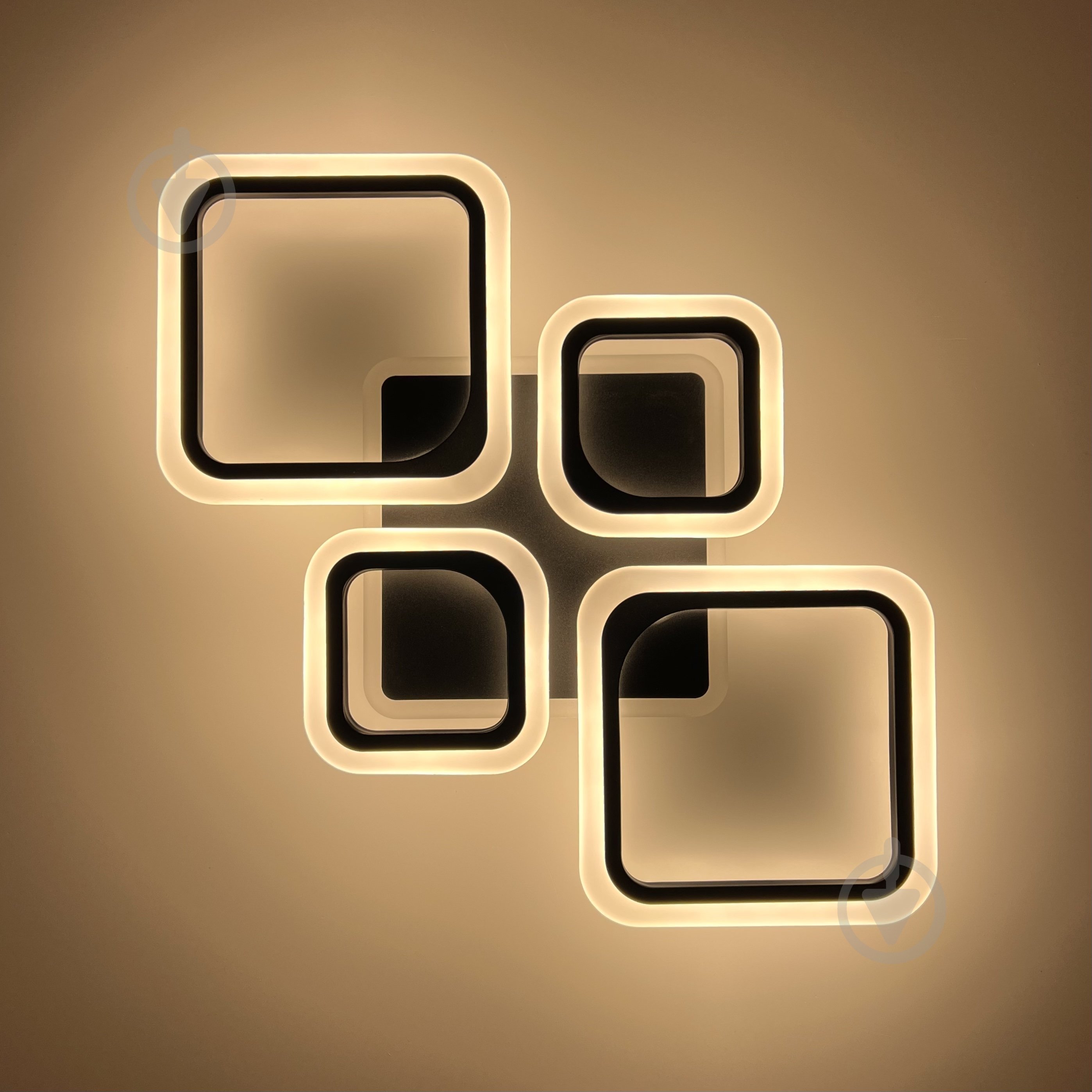 Люстра светодиодная Luminaria 90 Вт LED-модуль черный OVAL RGB 90W 5S BLACK - фото 4