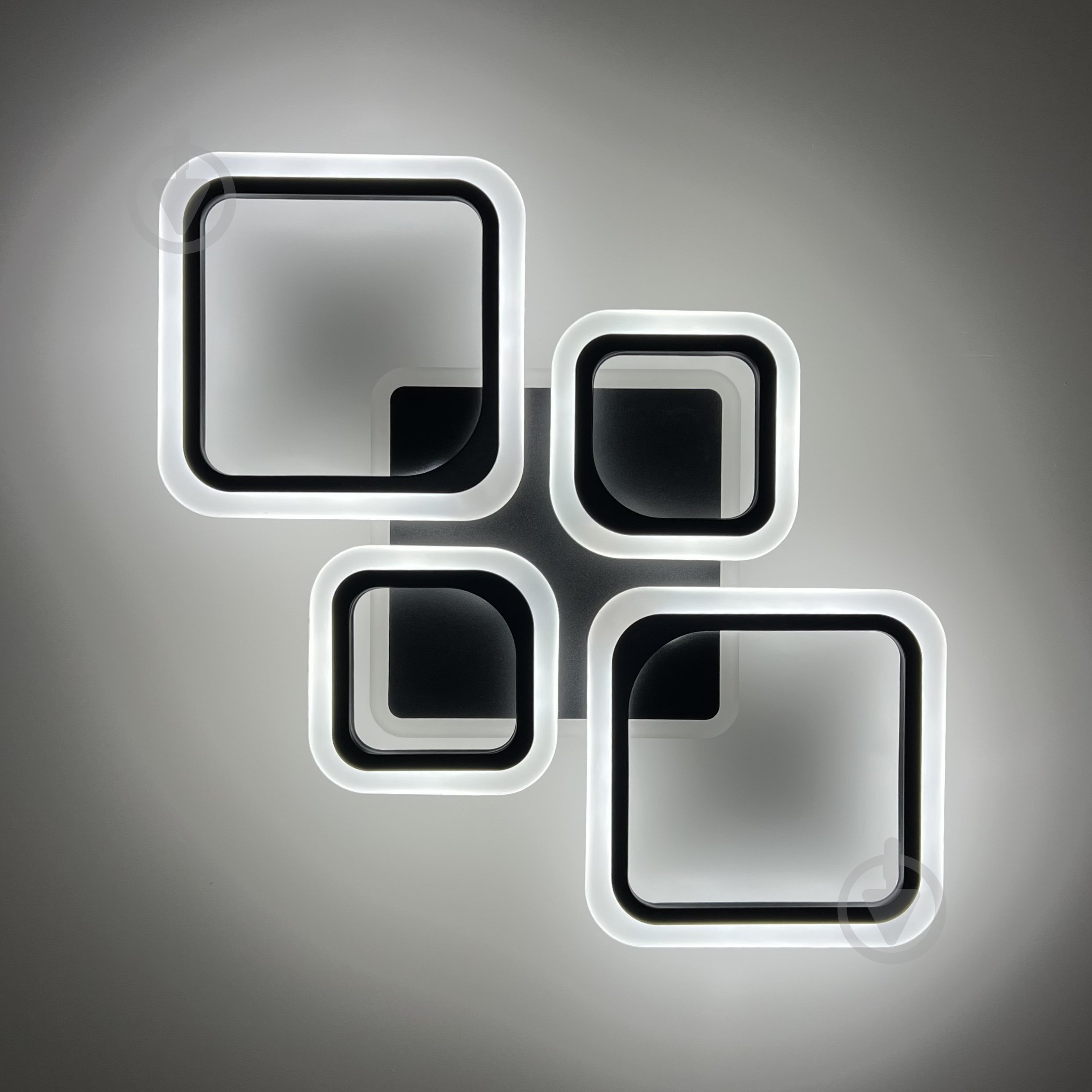 Люстра светодиодная Luminaria 90 Вт LED-модуль черный OVAL RGB 90W 5S BLACK - фото 5