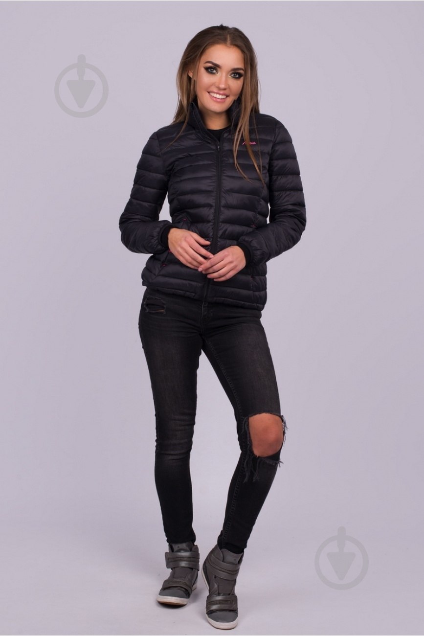 Куртка жіноча демісезонна Avecs AV-70354В/1 р.XXXXL чорна - фото 2