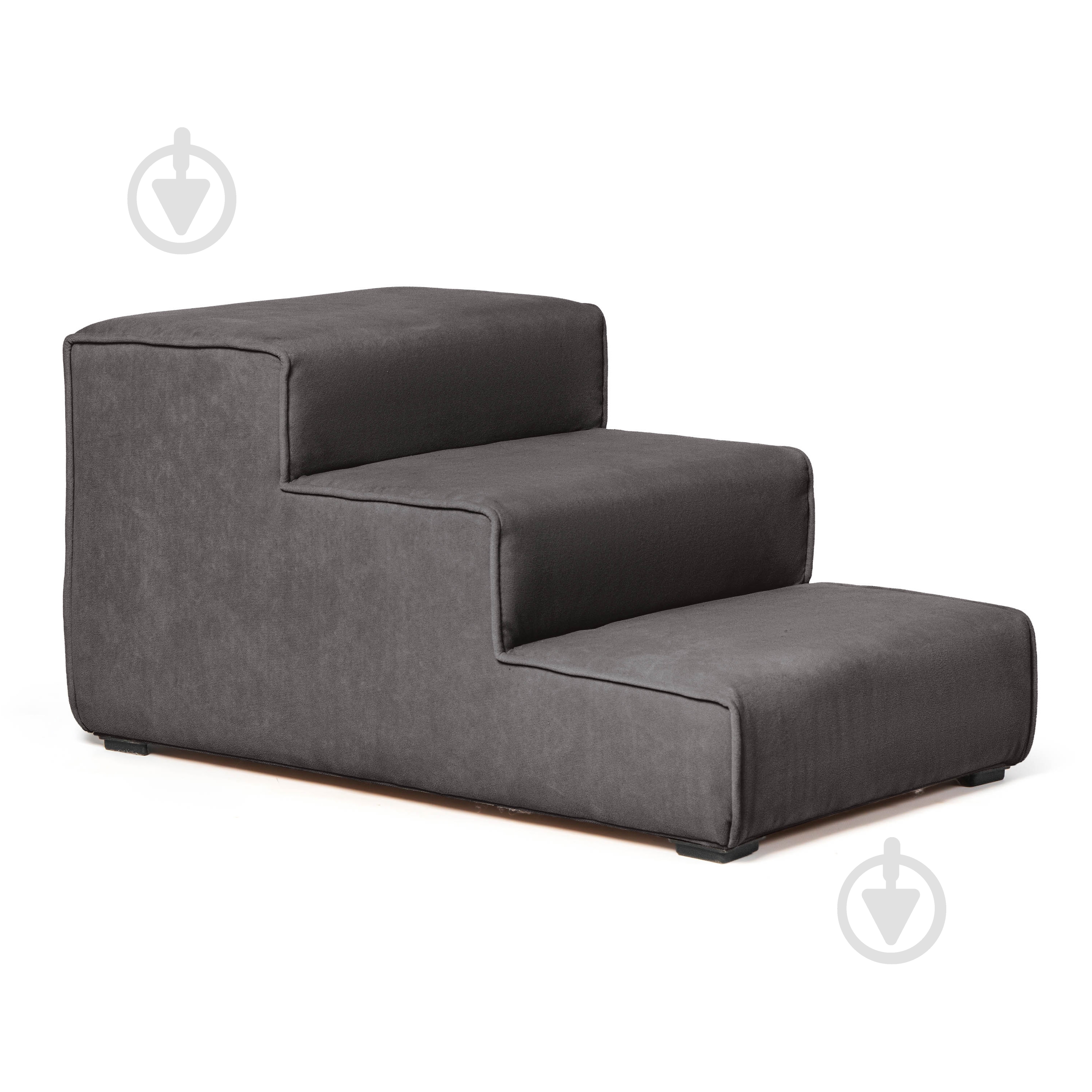 Ступени широкие PETBED 66х42 см h-36 см велюр темно-серый - фото 3