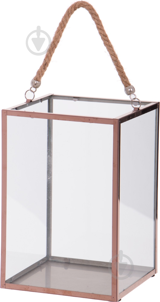 Подсвечник Rose Gold 17x17x25,5 см - фото 1