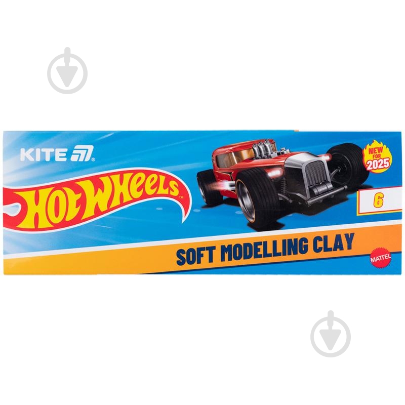 Пластилін восковий 6 кольорів 120 г HW25-081 KITE - фото 1