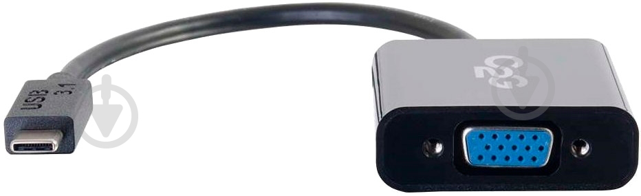 Адаптер C2G USB-C / VGA 0,02 м черный (CG88843) - фото 1
