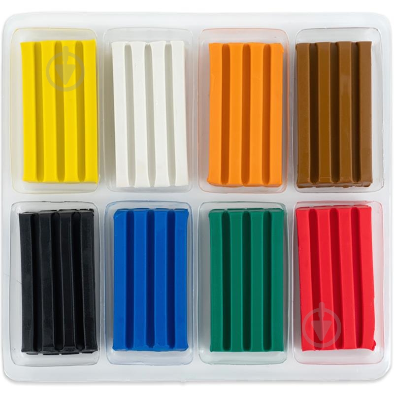 Пластилін восковий 8 кольорів 160 г HW25-082 KITE - фото 2 Пластилін восковий 8 кольорів 160 г HW25-082 KITE - фото 2