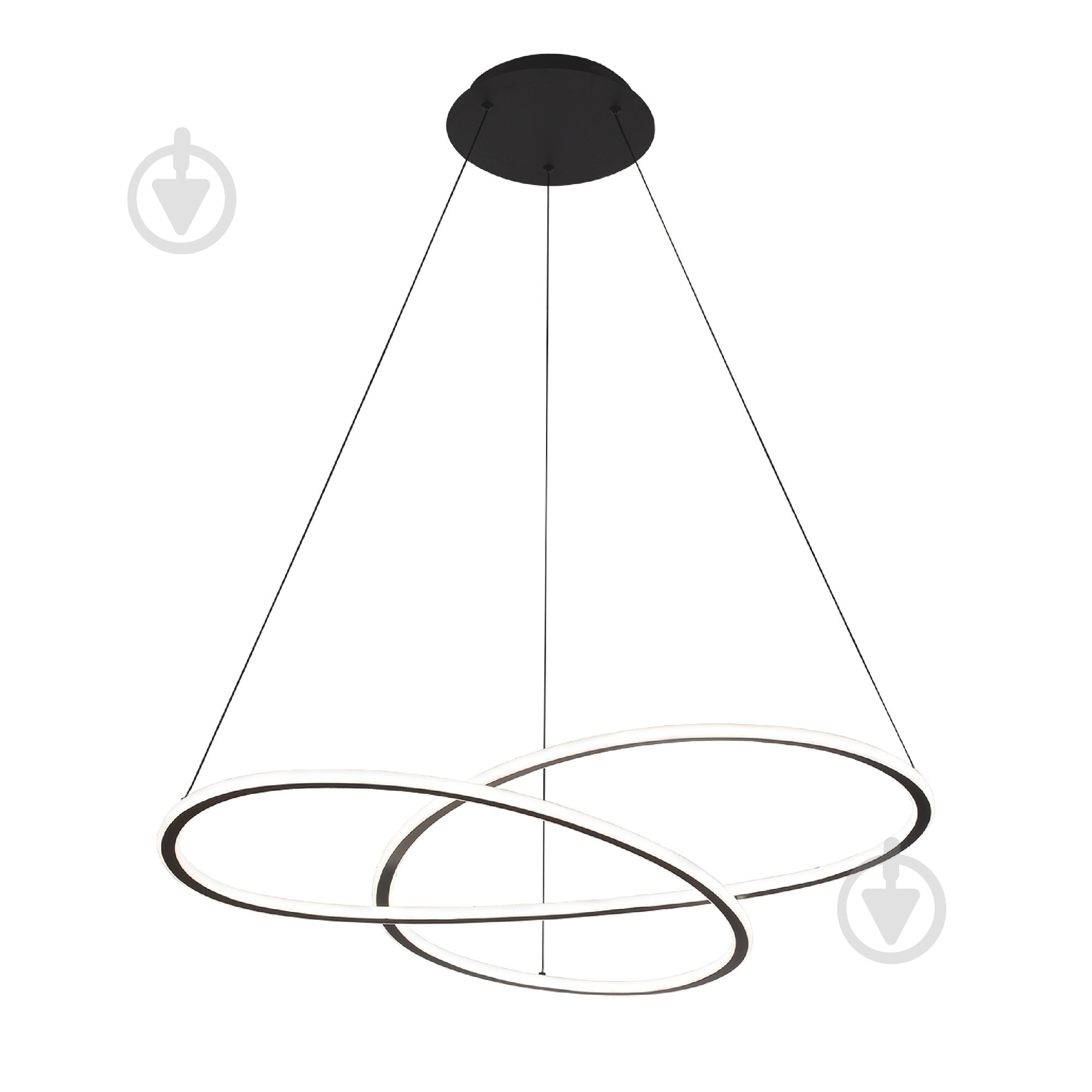 Люстра подвесная Videx DECORA 1x110 Вт черный 28282 - фото 2