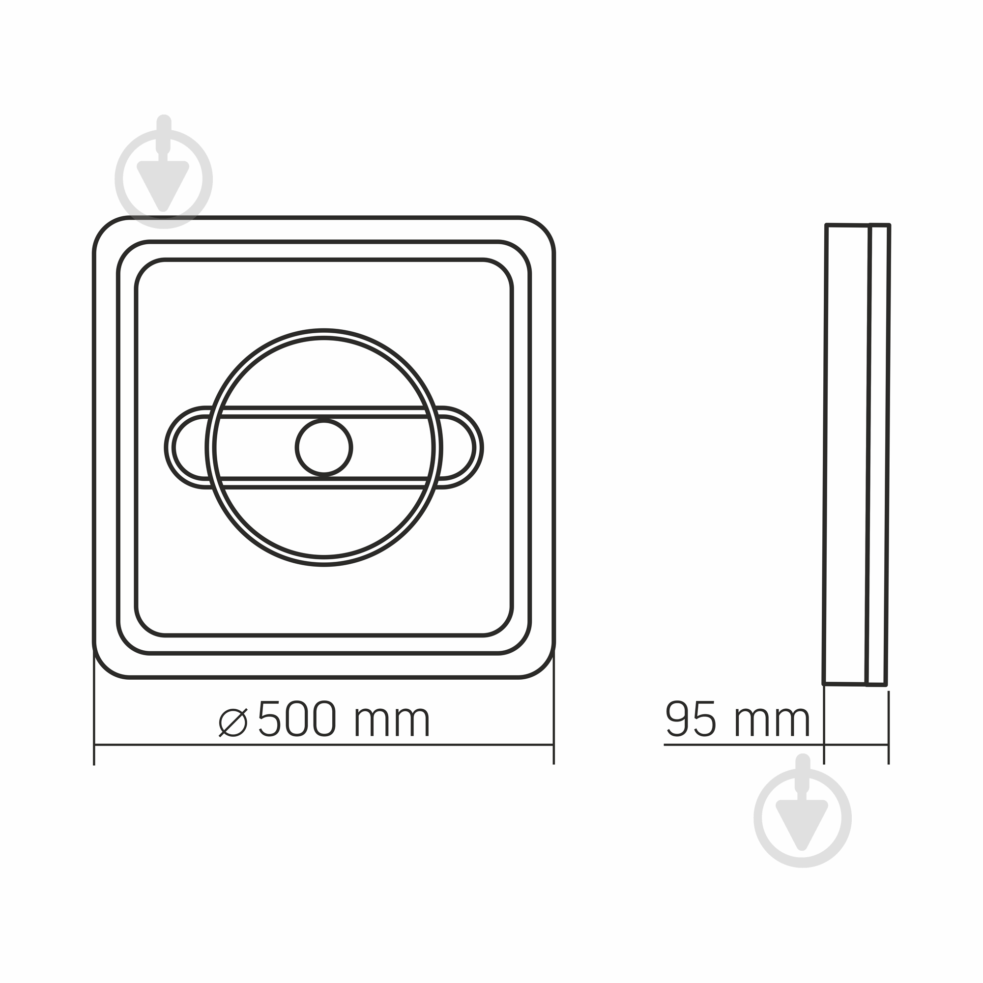 Люстра потолочная Videx DECORA 1x56 Вт коричневый 28277 - фото 3