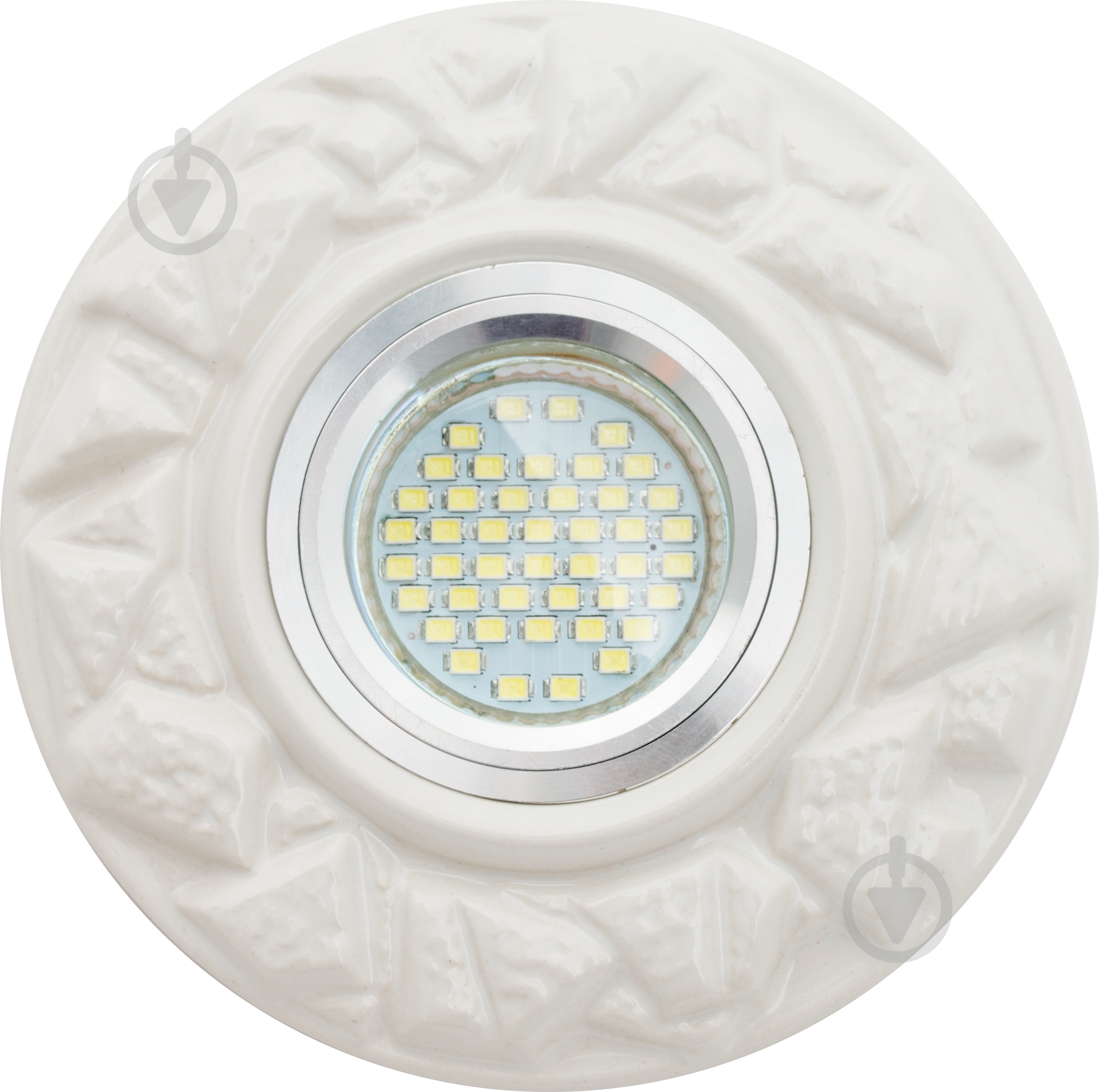 Светильник точечный Romanof Ceramics Камни MR 16 GY6.35 кремовый 1226-00 - фото 1