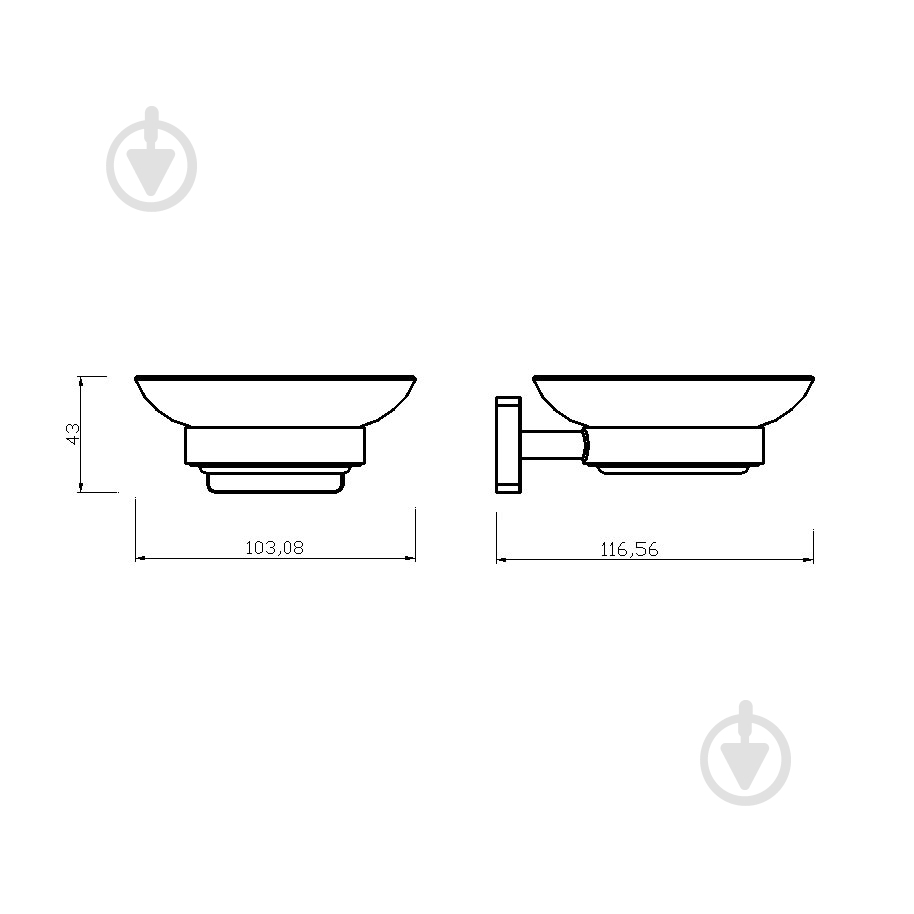 Мыльница Ferro GRETA - фото 2