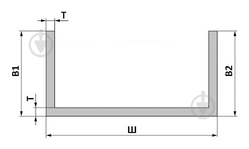 Швеллер Braz Line 100х50х5,0 мм анод. серебро - фото 3 Швеллер Braz Line 100х50х5,0 мм анод. серебро - фото 3