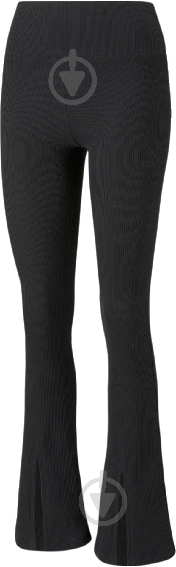 Штани Puma Classics Ribbed Slit Pants 53161401 р. XL чорний - фото 1