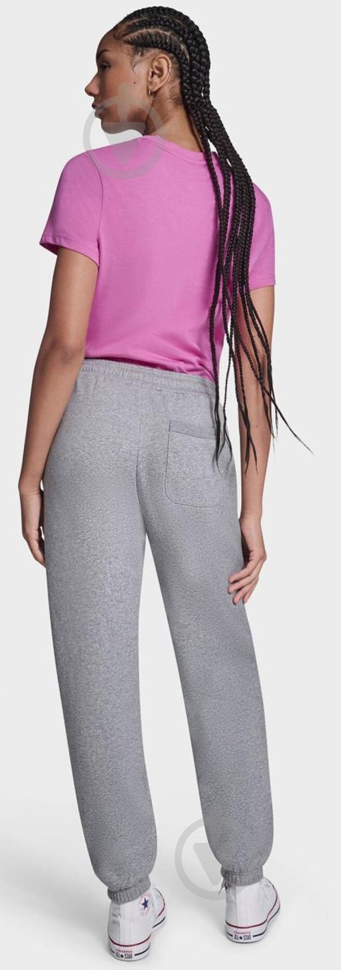 Брюки Converse Chuck Patch Jogger CVW6B118-M6X р. S серый - фото 2 Брюки Converse Chuck Patch Jogger CVW6B118-M6X р. S серый - фото 2