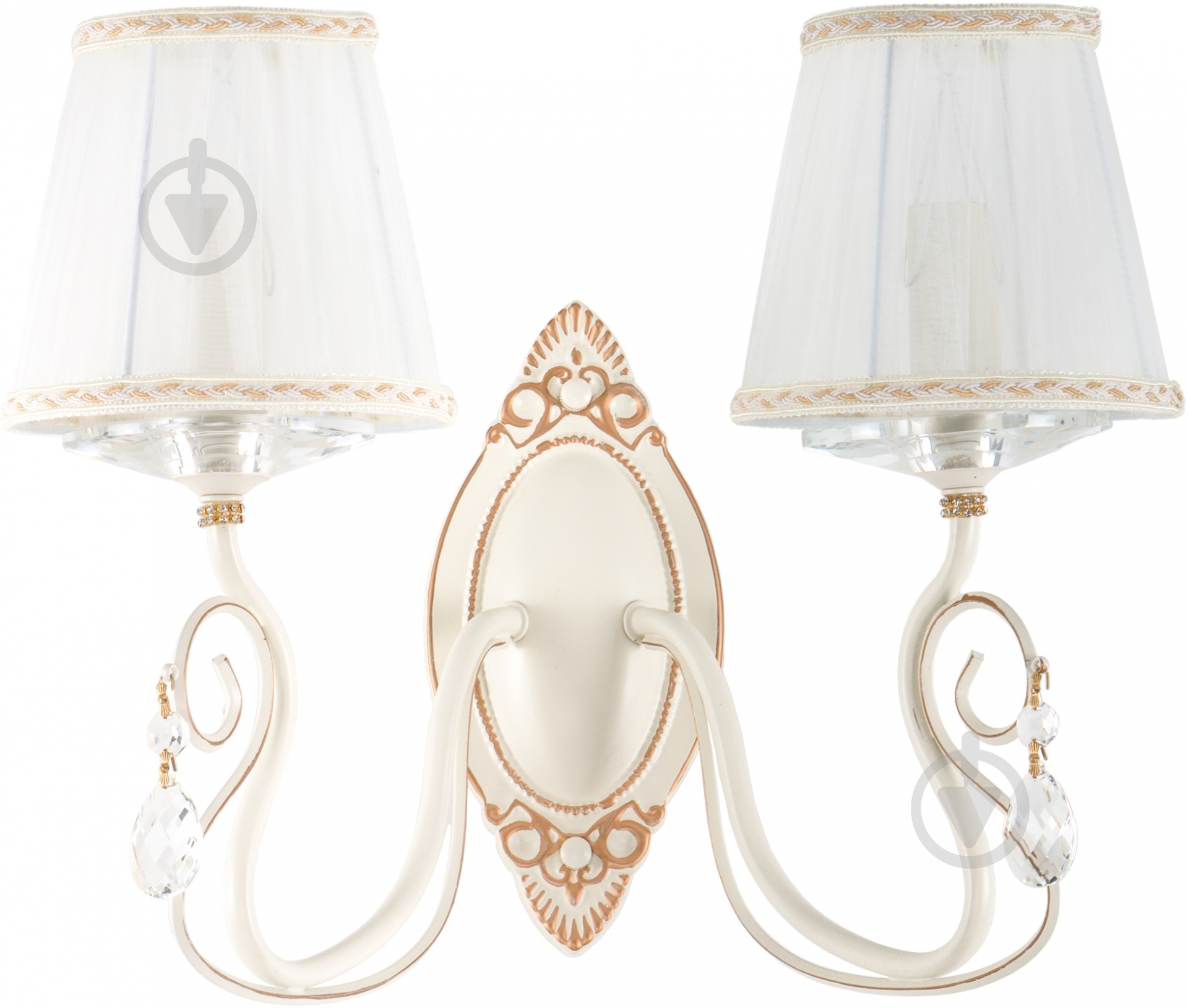 Бра Интеркласс НББ 01-2хХХ-086 2x40 Вт E14 золото 81309/2 - фото 1