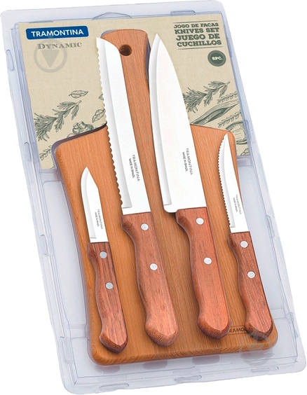 Набор ножей Tramontina Dynamic 5 предметів (22399/018) - фото 2 Набор ножей Tramontina Dynamic 5 предметів (22399/018) - фото 2