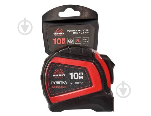 Рулетка Vitals автостоп Master 181731 10 м x 25 мм - фото 3 Рулетка Vitals автостоп Master 181731 10 м x 25 мм - фото 3